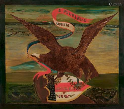 American School, c. 1876  Centennial Eagle Painting