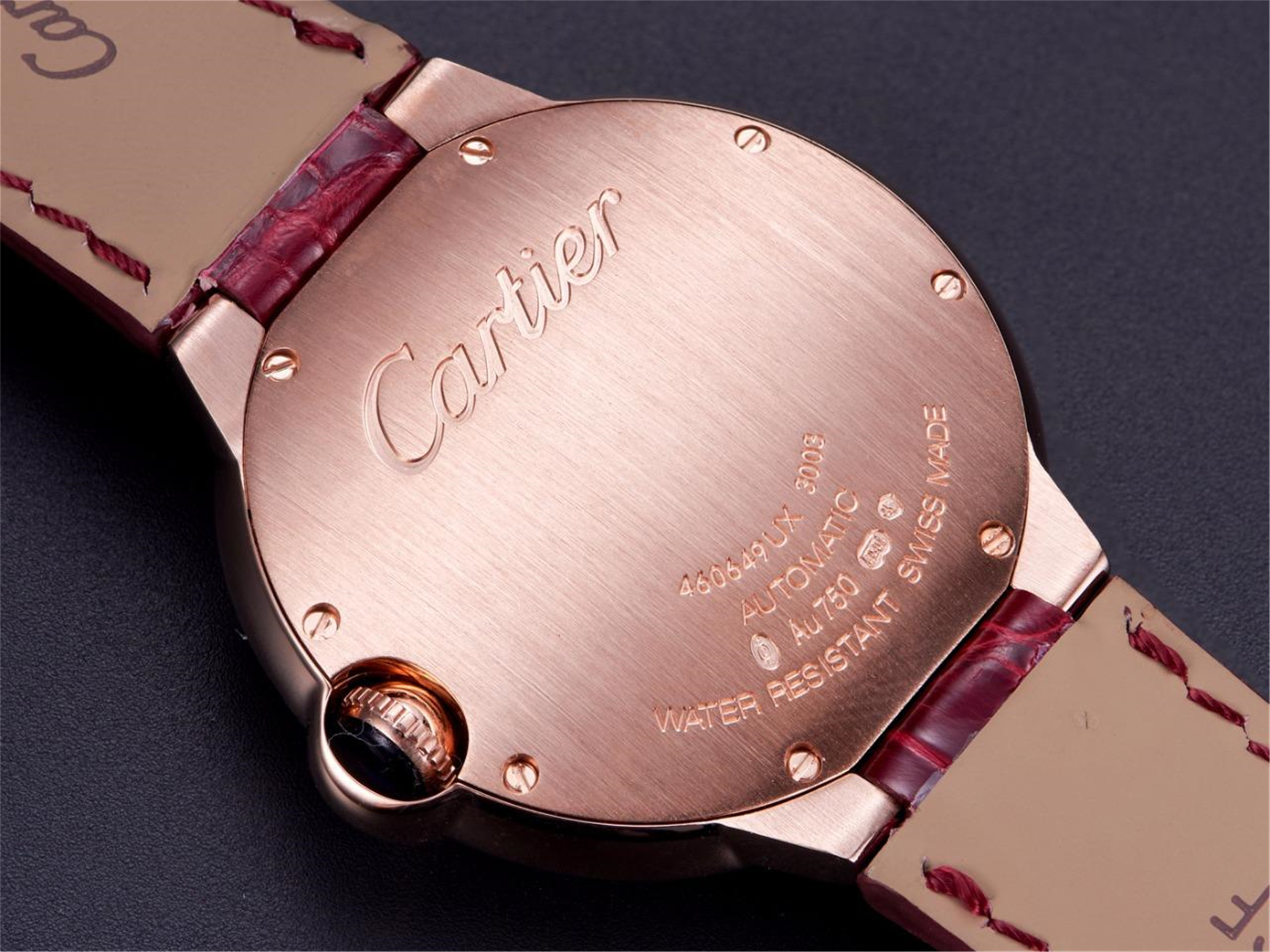 ballon bleu de cartier 18k pink gold diamond watch