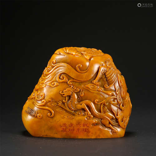 CHINESE TIANHUANG STONE BEAST SEAL