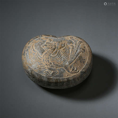 CHINESE MALACHITE PHOENIX LIDDED BOX