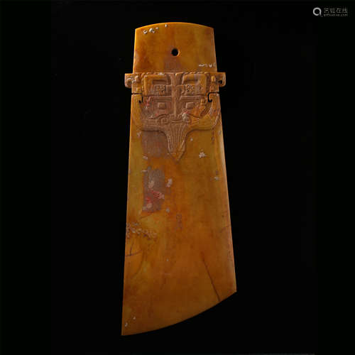 CHINESE NEPHRITE JADE AXE