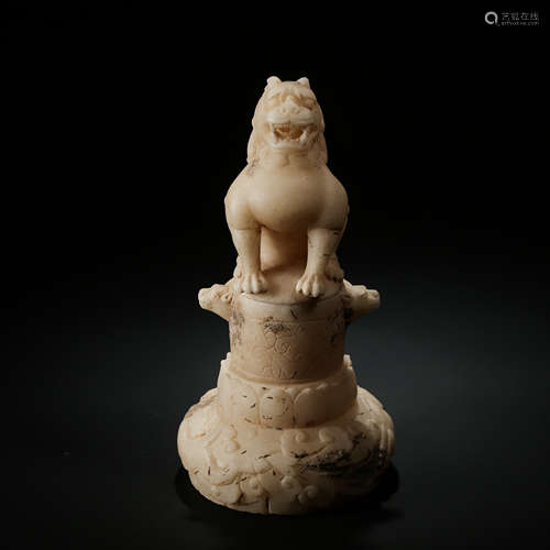 CHINESE MARBLE BEAST CENSER