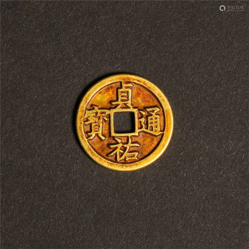 CHINESE PURE GOLD COIN JIN DYNSATY