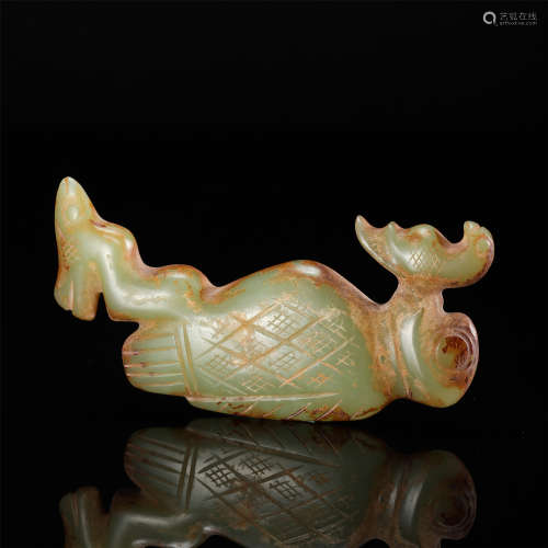 CHINESE ANCIENT JADE BIRD HONGSHAN PERIOD