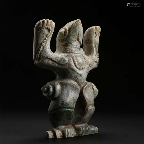 CHINESE ANCIENT JADE FIGURE HONGSHAN PERIOD