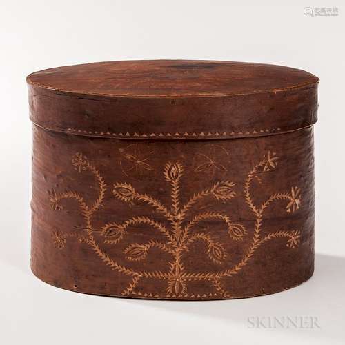 Oval Birch Bark Pantry Box