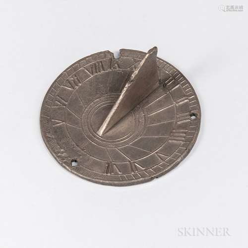 Pewter Sundial