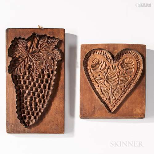 Two Carved Cookie Boards