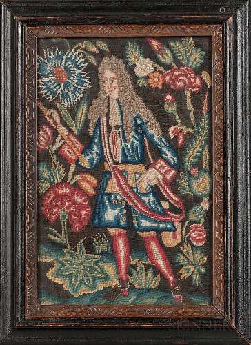 Framed Duke of Marlborough Needlework Picture