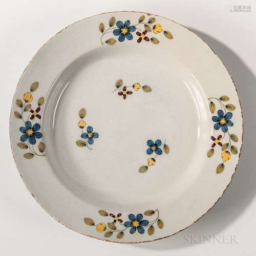 Fazakerley Decorated Tin-glazed Earthenware Charger