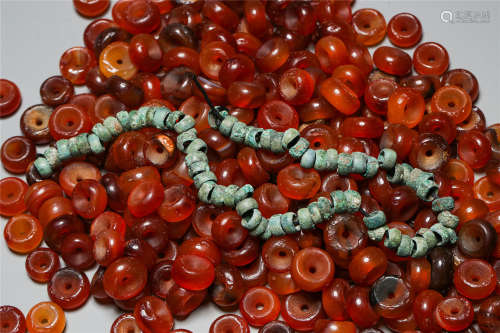 CHINESE RED AGATE BEAD