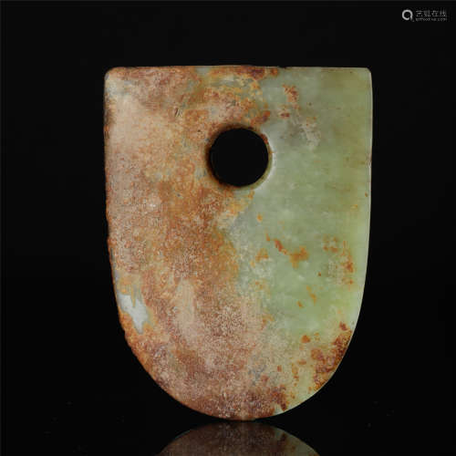 CHINESE ANCIENT JADE AXE HONGSHAN PERIOD