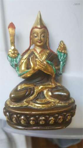 Copper Buddha statue