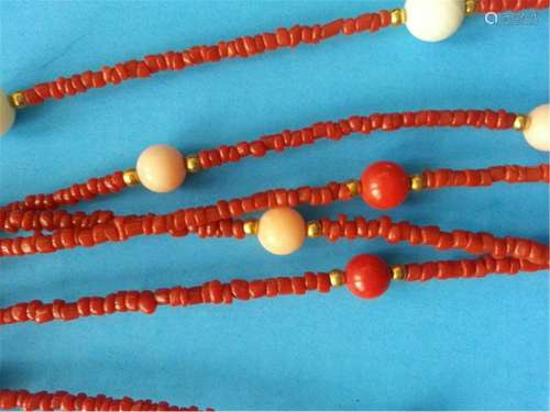 ANTIQUE Coral Necklace.