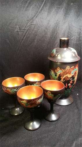 Antique  Foo Chow lacquerware in 1911