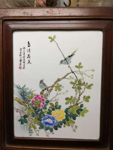 Antique porcelain painting