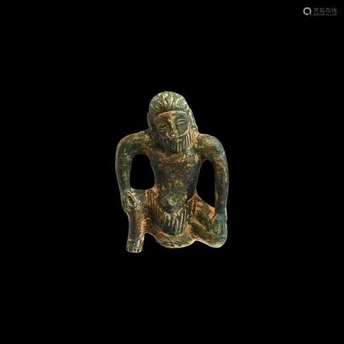 Gandharan Crouching Atlas Statuette