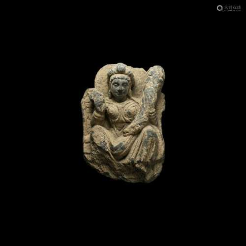 Gandharan Sitting Bodhisattva Plaque