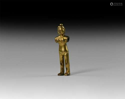 Chinese Ordos Gilt Figure