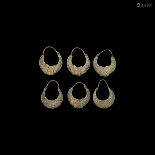 Indian Silver Earring Group