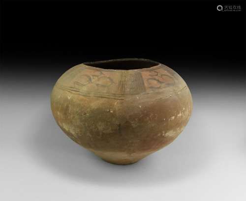 Indus Valley Ceramic Jar with Ibexes