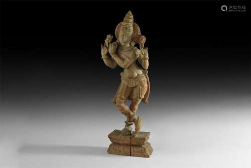 Indian Wooden Shiva Figure