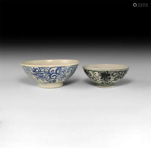 Chinese Ming Glazed Bowl Group