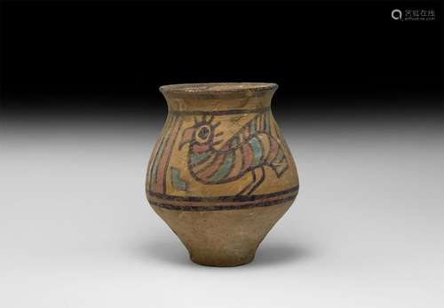 Indus Valley Mehrgarh Decorated Cup with Gryphons