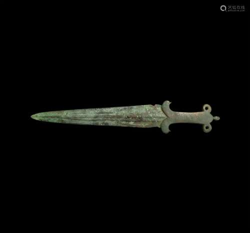 Greek Re-Hilted Dagger with Blood Channels