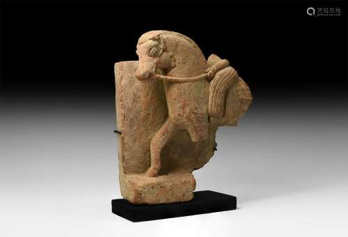 Kushan Horse and Rider Fragment