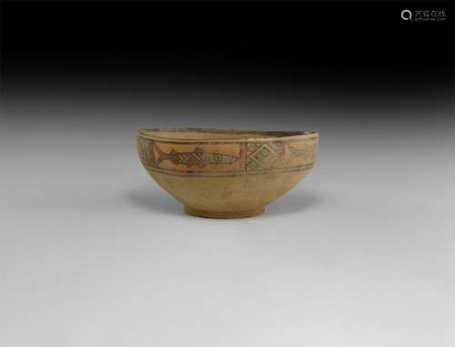 Indus Valley Mehrgarh Painted Bowl with Fish