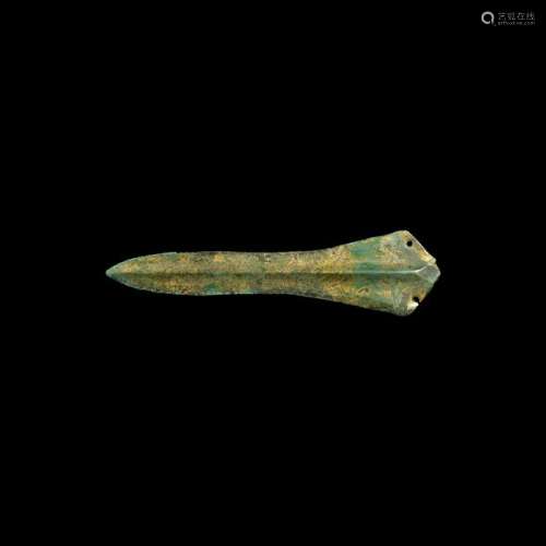 Bronze Age Dagger with Midrib