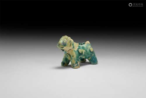 Islamic Turquoise Glazed Animal Figurine