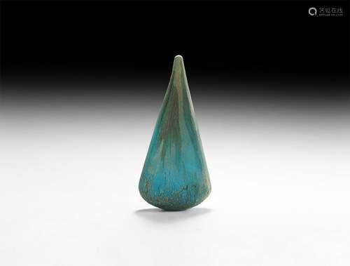 Large Thai Teardrop-Shaped Glass Ingot