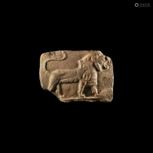Western Asiatic Babylonian Lion Tablet