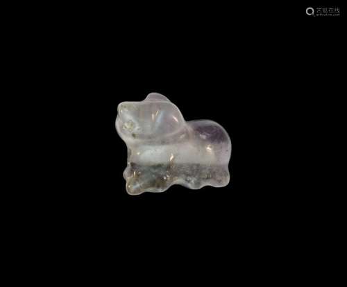 Western Asiatic Amethyst Animal Amulet