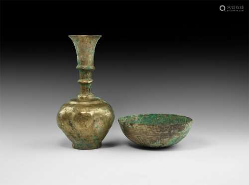 Islamic Bowl and Vase