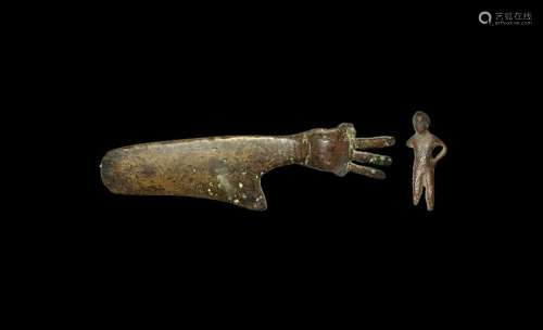 Western Asiatic Axehead and Statuette