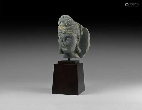 Gandharan Head of Bodhisattva