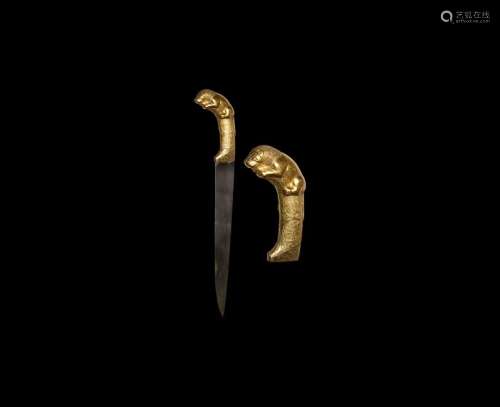 Indian Gilt-Hilted Ceremonial Dagger