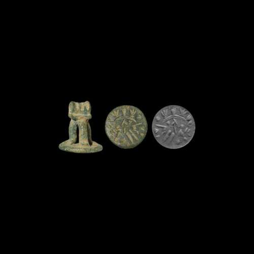 Western Asiatic Hittite Stamp Seal with Luwian