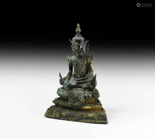 Tibetan Gilt Buddha Figurine