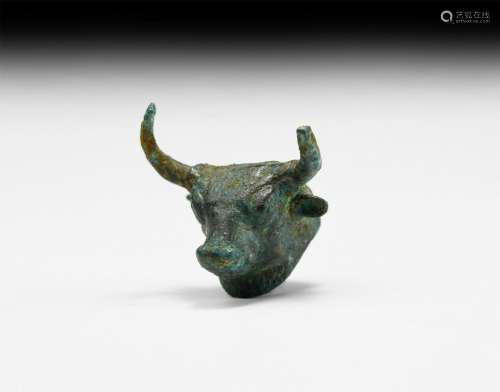 Iron Age Celtic Bull's Head Mount