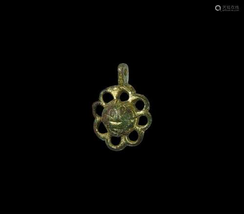 Medieval Gilt Horse Harness Pendant