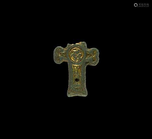 Hiberno-Saxon Chip-Carved Cross Mount