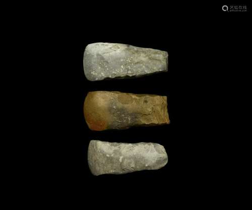 Stone Age Polished Axehead Group