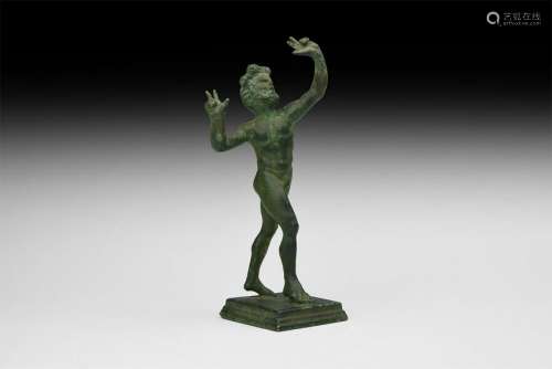 Post Medieval Dancing Faun Statuette