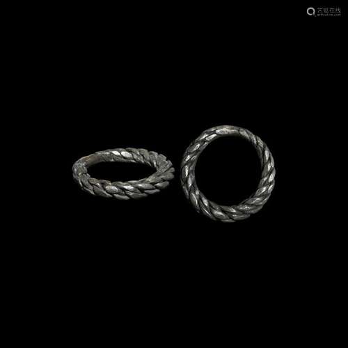 Viking Silver Plaited Ring