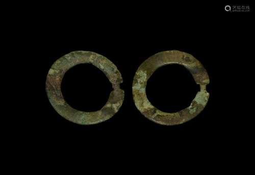 Anglo-Saxon Annular Brooch Pair