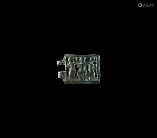 Norman Figural Buckle Plate